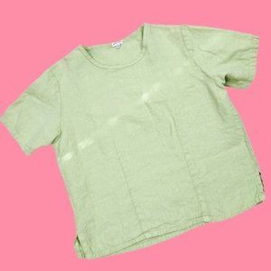 100% Linen Tee Shirt Minimal